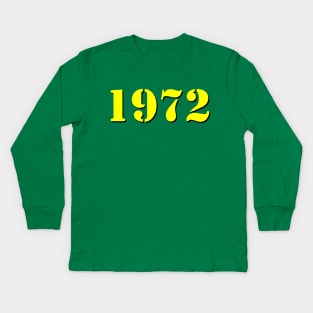 Retro 1972 Kids Long Sleeve T-Shirt